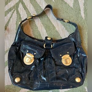 Stylish Navy and Gold Women's Bag
